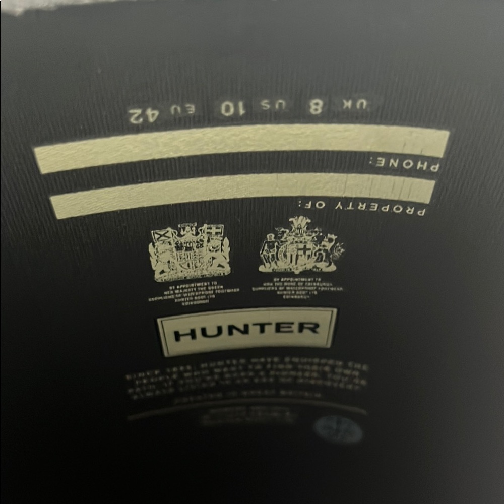 Hunter Boots tall charcoal gray - Picture 3 of 7